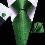 Dubulle Mens Paisely Silk Tie for Men Necktie and Pocket Square Set - Image 5